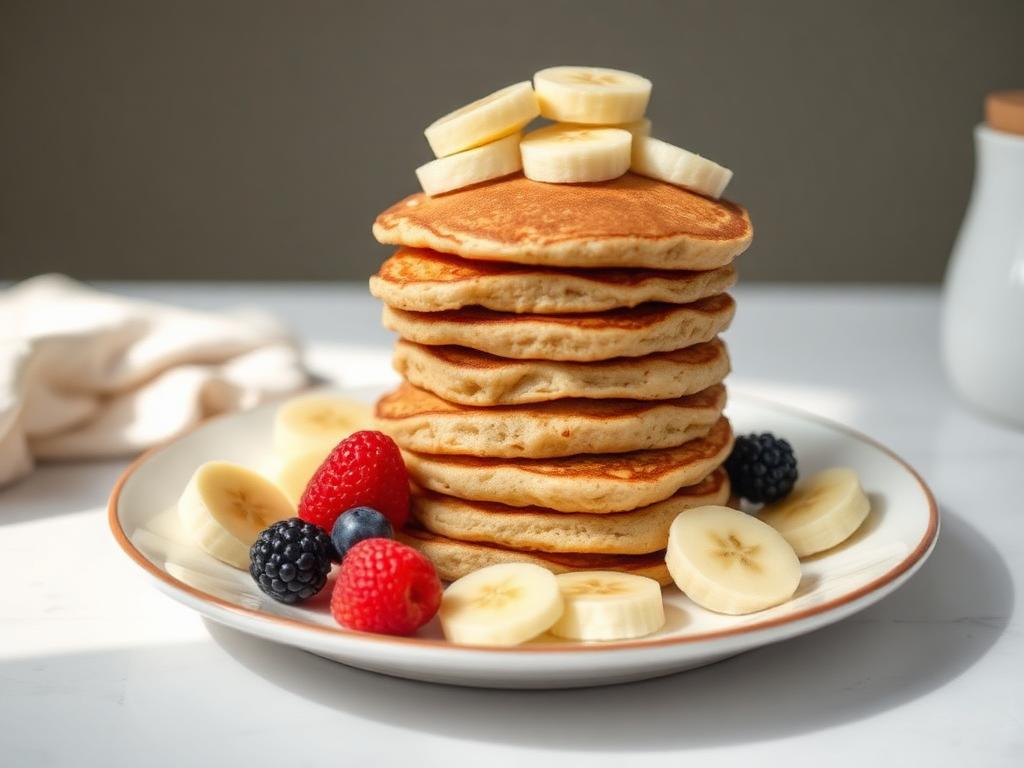 Panqueca de banana e aveia