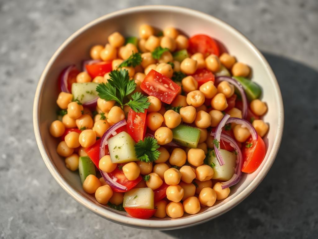 Salada de grão-de-bico